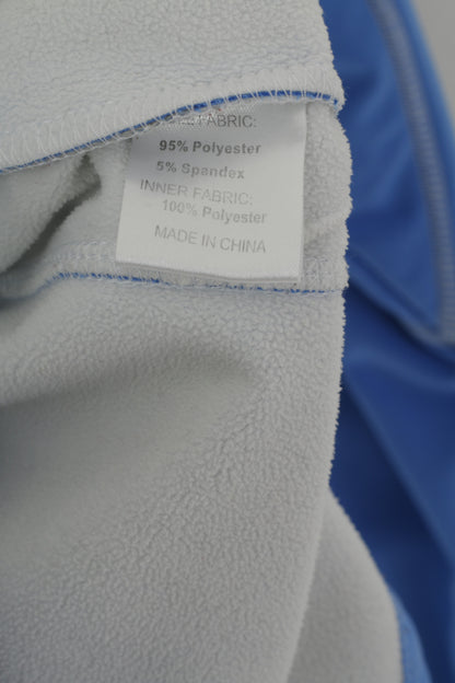 Bagheera Women XS Jacket Blue Sportswear Fleece Lined Zip Up Warm Top Retro Top
