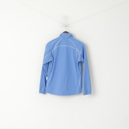 Bagheera Women XS Jacket Blue Sportswear Fleece Lined Zip Up Warm Top Retro Top