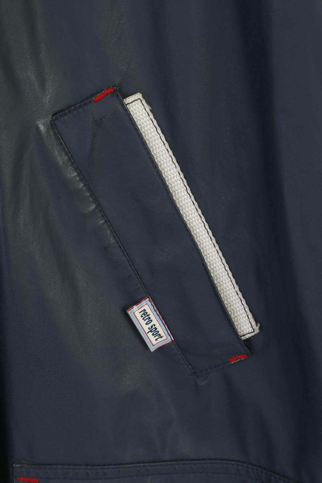 C&A New Fast Women 12 38 M Rain Jacket Navy Retro Style Full Zip Outdoor Top