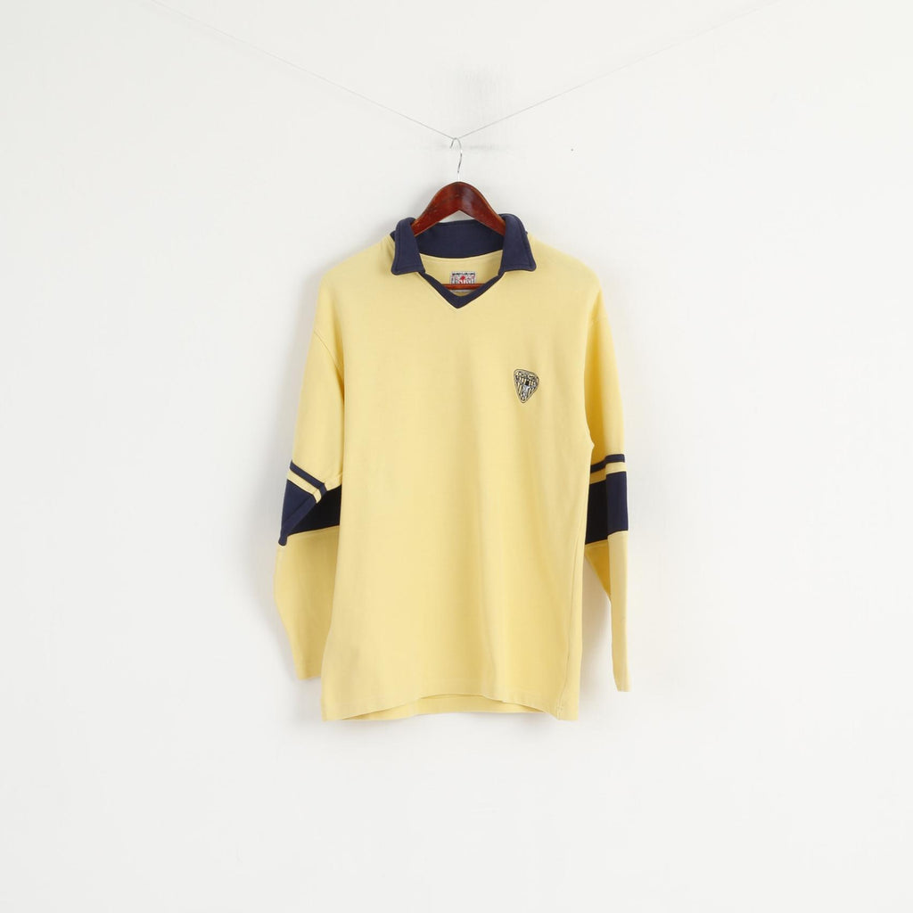 Chiemsee Polo Homme Jaune Planche à Voile Vintage Surf Sport Top