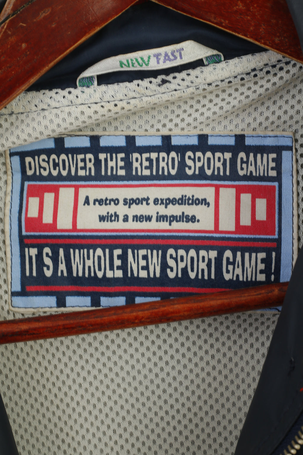 C&A New Fast Women 12 38 M Rain Jacket Navy Retro Style Full Zip Outdoor Top