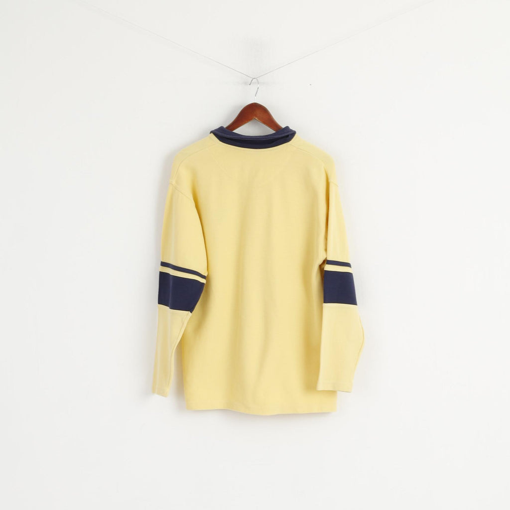 Chiemsee Polo Homme Jaune Planche à Voile Vintage Surf Sport Top