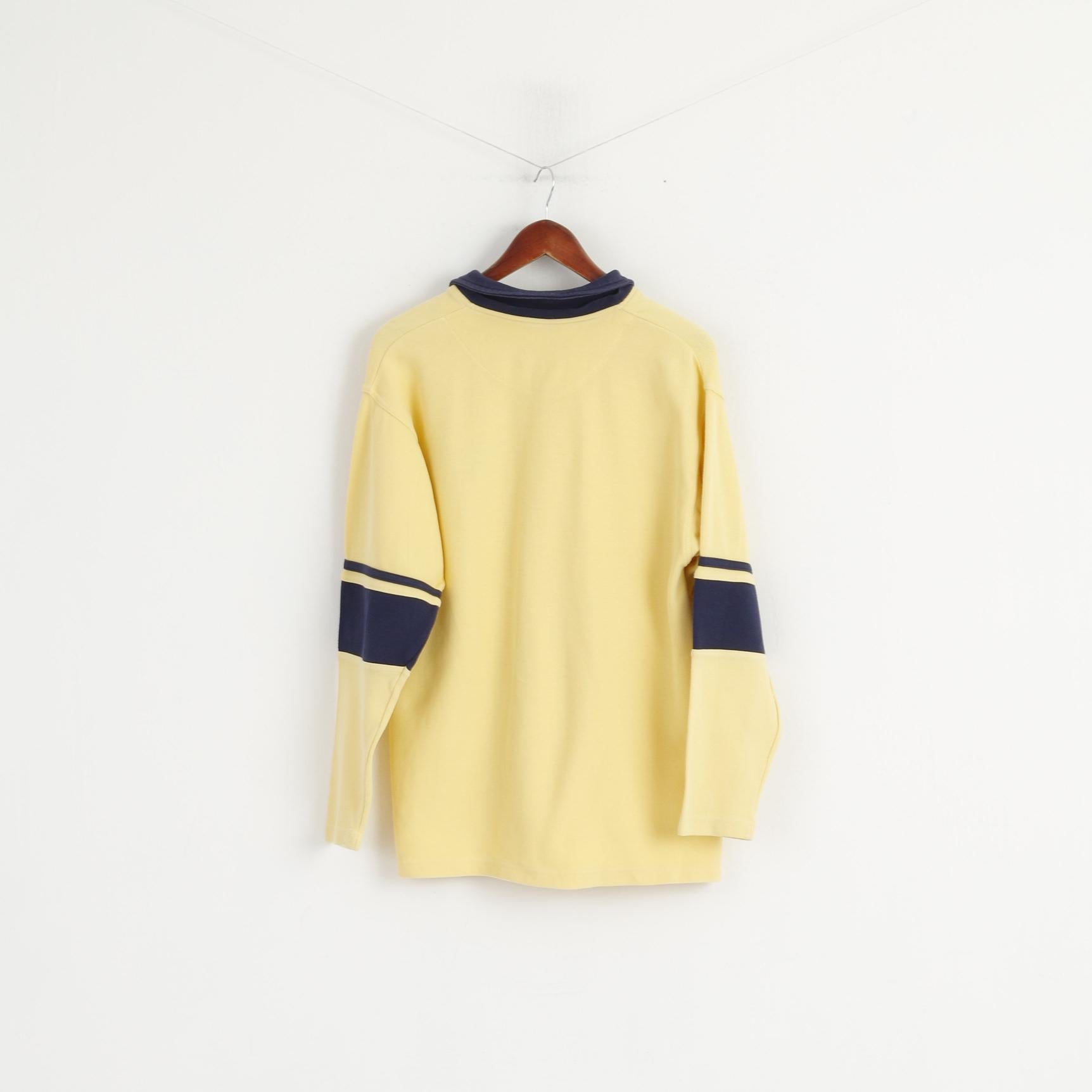 Chiemsee Polo Homme Jaune Planche à Voile Vintage Surf Sport Top