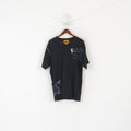 Everlast hommes M chemise noir coton col en V graphique choix de Champ Sport haut