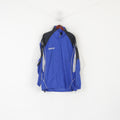 Saller Hommes L Veste Bleu Nylon Imperméable Caché HoodSV Wacker Rottleberode Top
