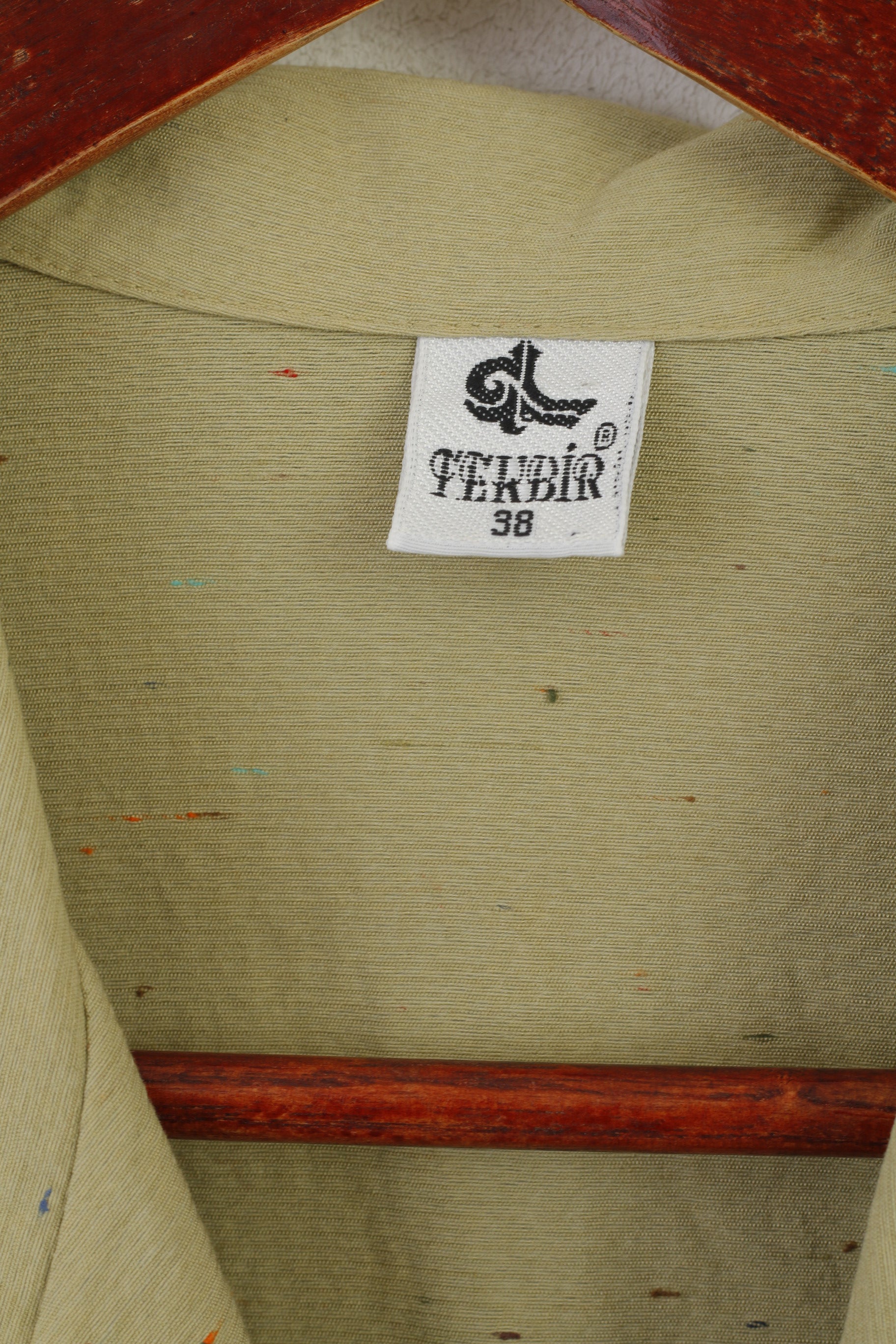 Fekbir Donna 38 M Blazer Verde Nylon Spalline Giacca lunga leggera con cintura