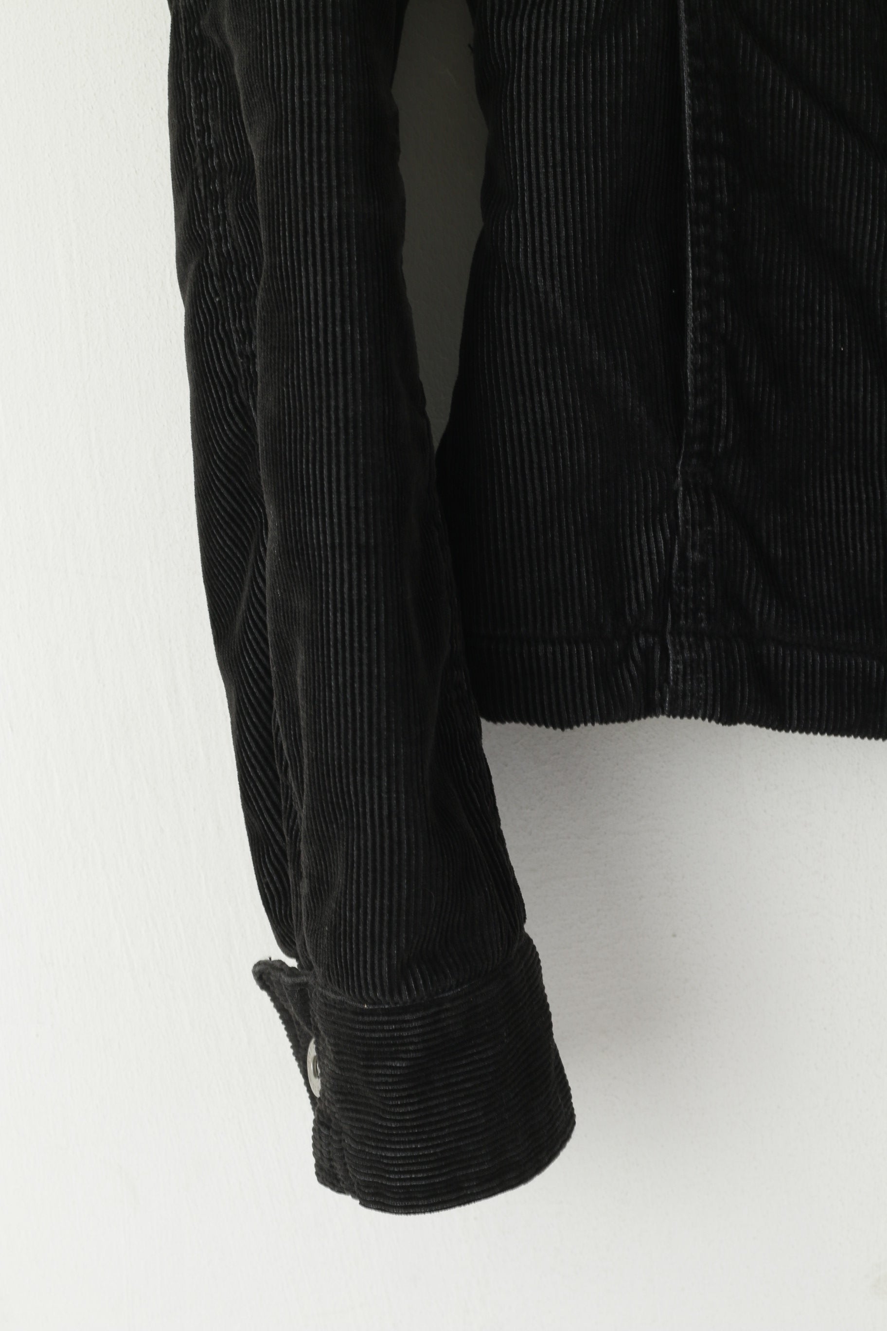 Giacca Diesel Donna M Conduroy Top in cotone doppiopetto nero lucido