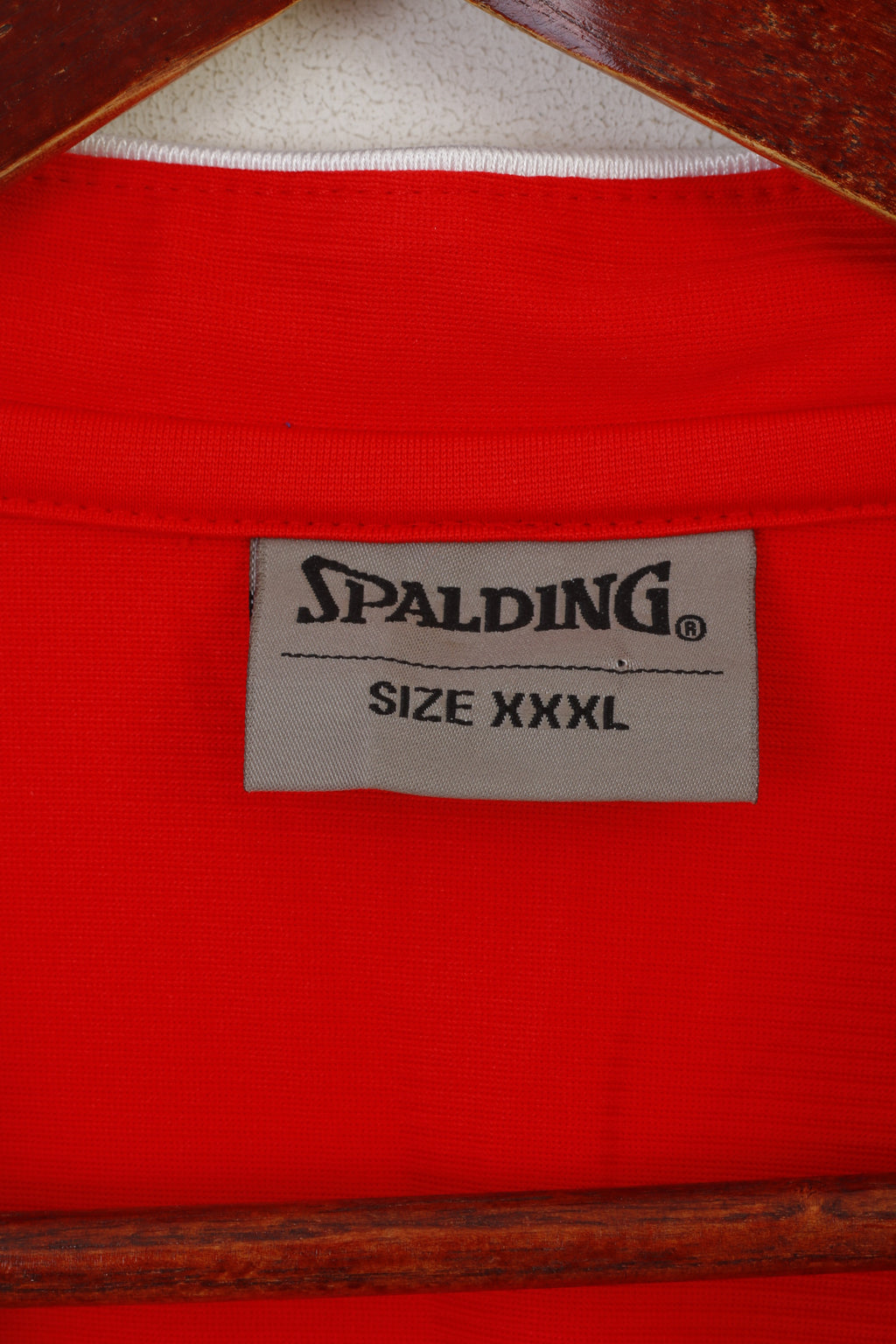 Spalding Men 3XL Shirt Red Vintage Sleeveless Basketball Sportswear NBA Jersey Top