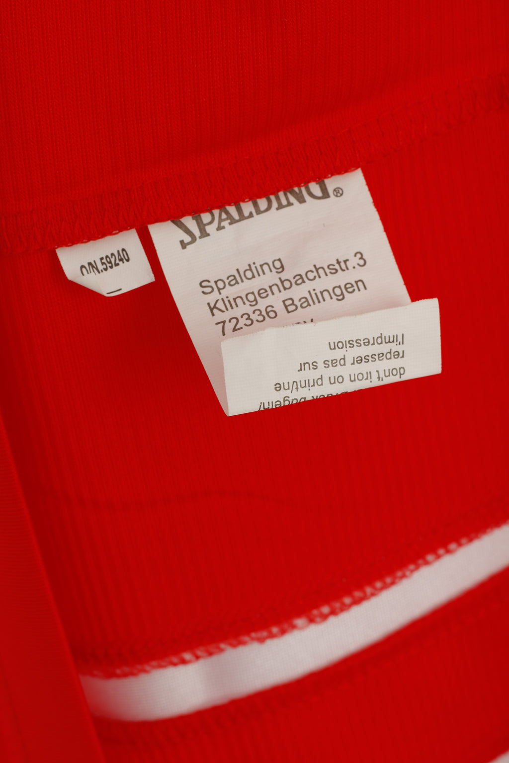 Spalding Men 3XL Shirt Red Vintage Sleeveless Basketball Sportswear NBA Jersey Top