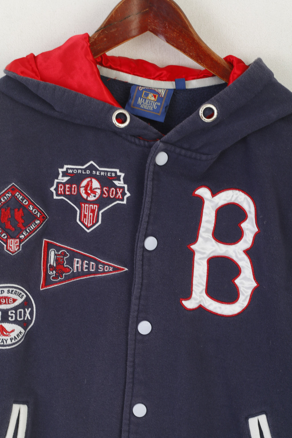 Majestic Athletic Cooperstown Men S Sweatshirt Navy Boston Red Sox Vintage Top