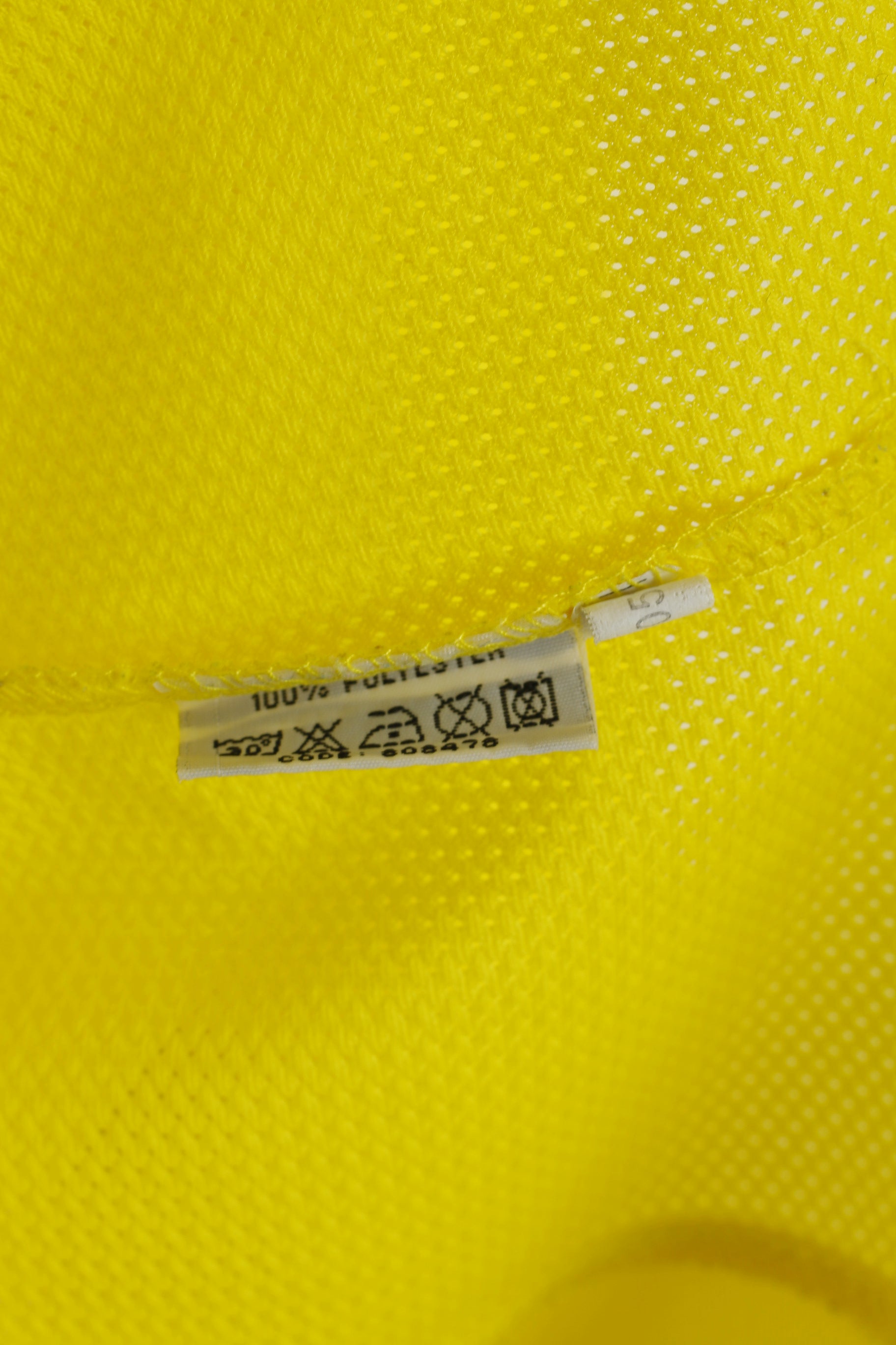 Masita Men XL Long Sleeved Shirt Yellow Shiny V Neck Professional Team Sports Top