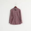GOLDRESS Men 39/40 M Casual Shirt Plum 1 Rallye Monte Carlo Long Sleeve Top