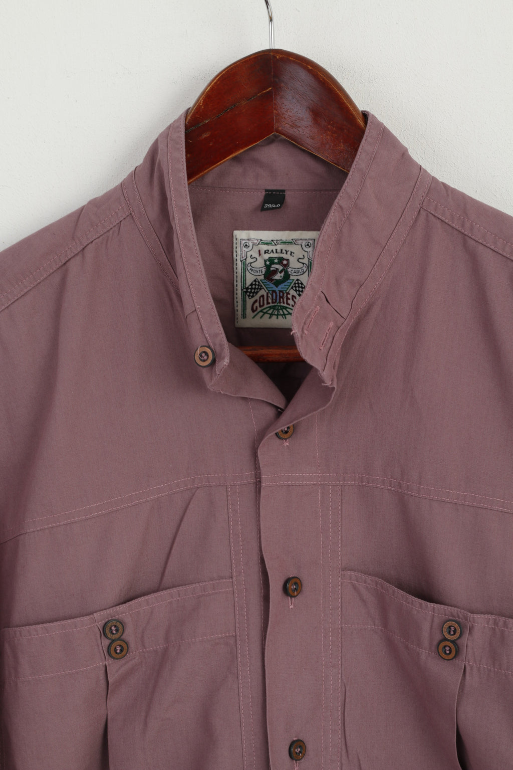 GOLDRESS Homme 39/40 M Chemise décontractée Plum 1 Rallye Monte Carlo Haut à Manches Longues