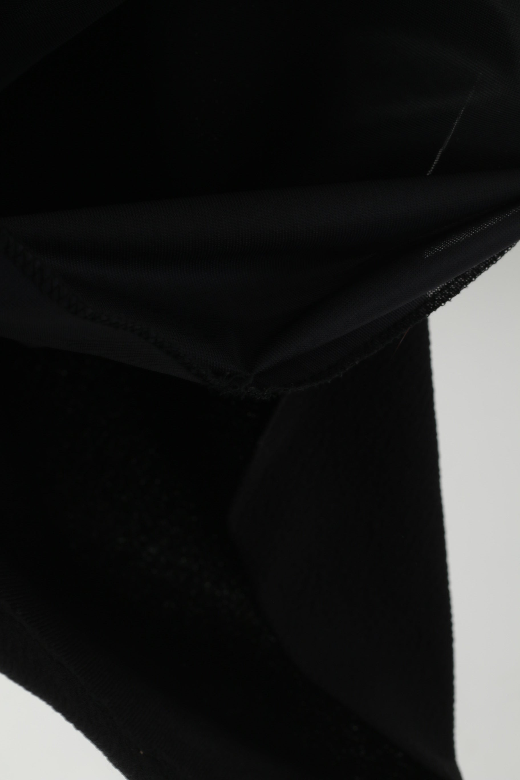 C&A Women S Midi Dress Black Belted Long Sleeve Half Zip Classic Retro