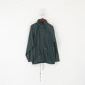 Trespass Abbigliamento da golf traspirante Giacca da uomo L Giacca verde in nylon impermeabile con cappuccio nascosto