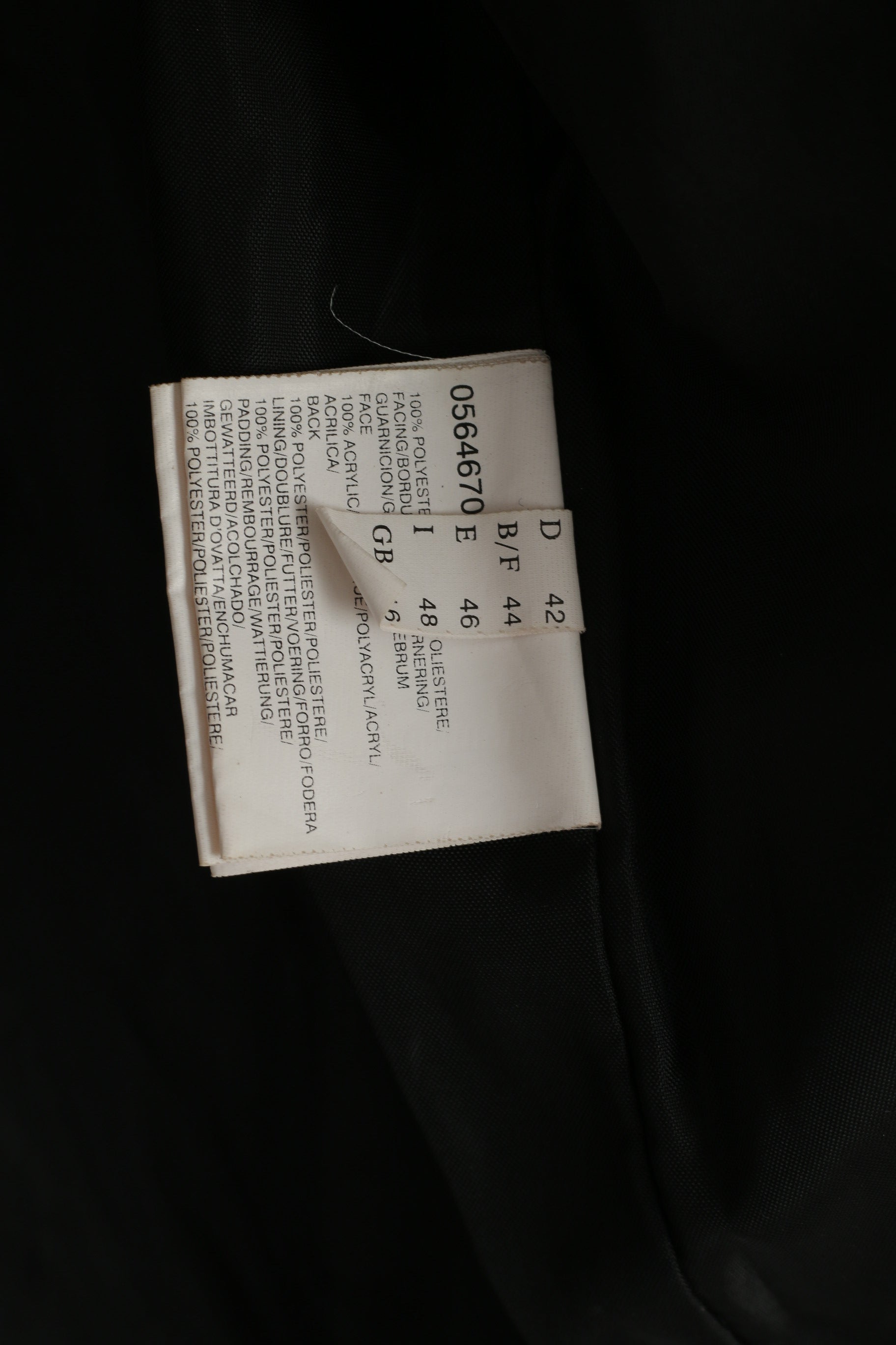 vintage Femmes 16 44 XL Veste Brown Animal Collar Points visibles Boutonné Top