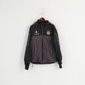 Hummel Hommes XL Veste Gris Aughton Town Green FC #4 Haut de Football Zippé à Capuche