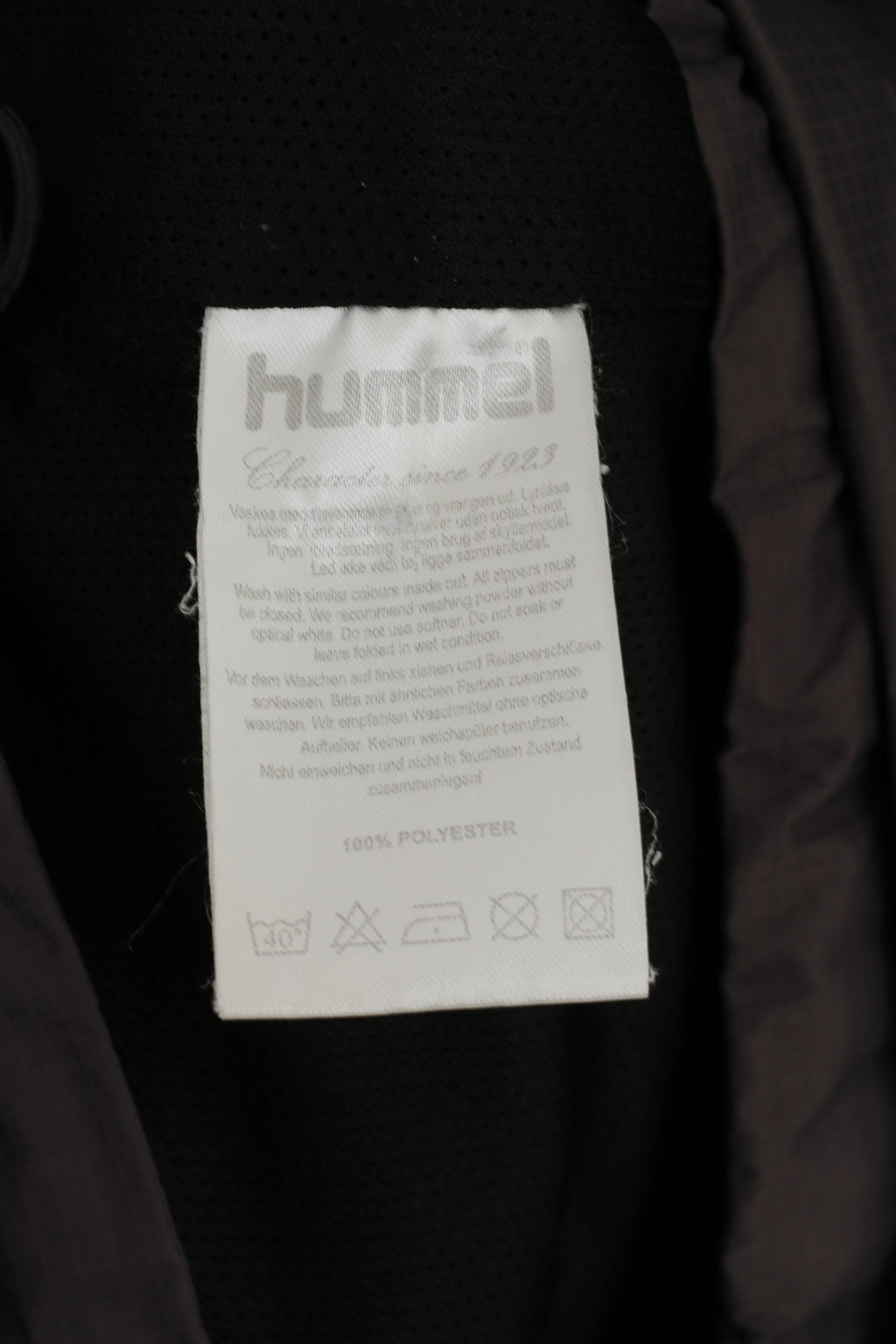 Hummel Hommes XL Veste Gris Aughton Town Green FC #4 Haut de Football Zippé à Capuche