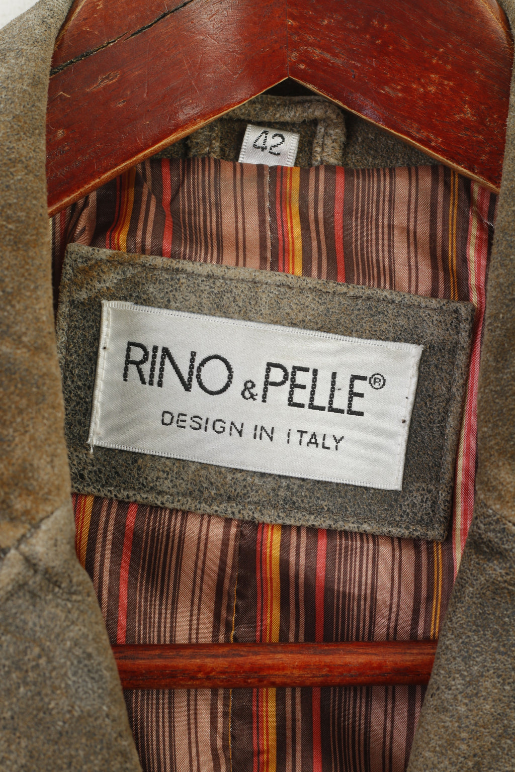 Rino &amp; Pelle Giacca Donna 42 S Giacca Monopetto Vintage in Pelle Marrone Italia
