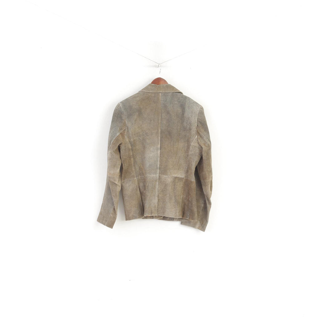 Rino &amp; Pelle Giacca Donna 42 S Giacca Monopetto Vintage in Pelle Marrone Italia