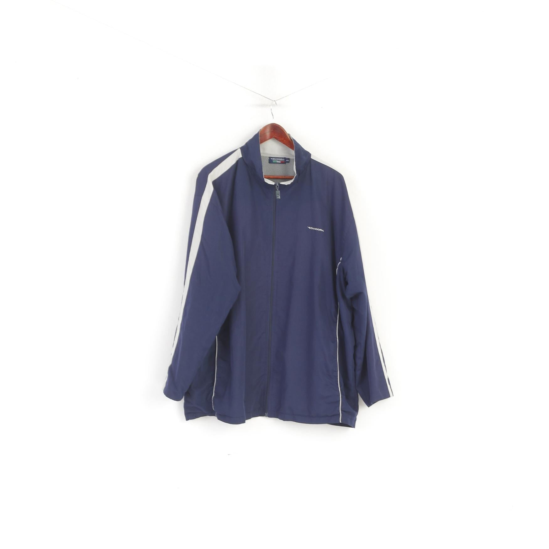 Diadora Hommes XXL Veste Marine Sportswear Léger Training Full Zip Top