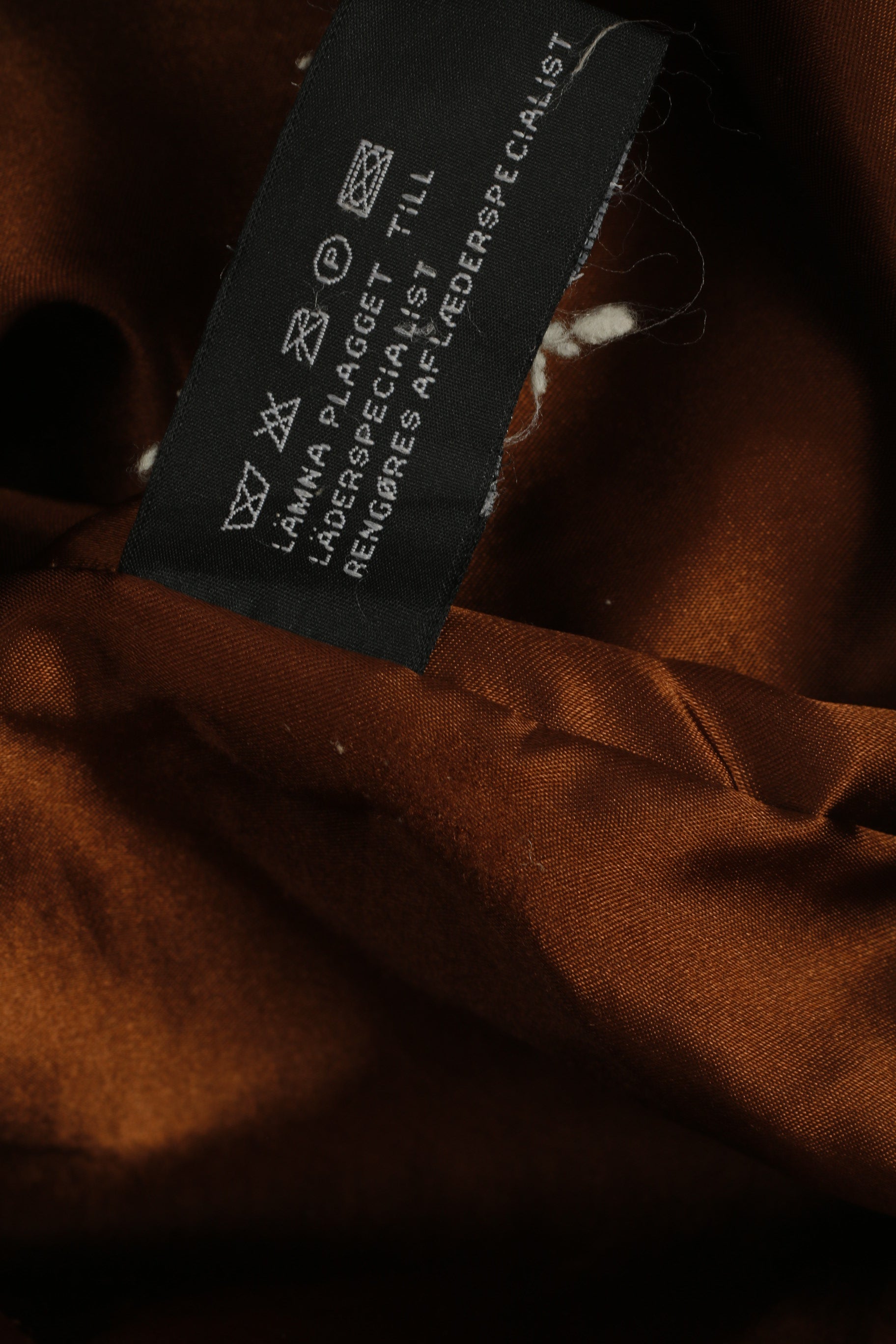 SIS by Sisters Femme L (M) Veste Marron Cuir Vintage Blazer Simple Boutonnage