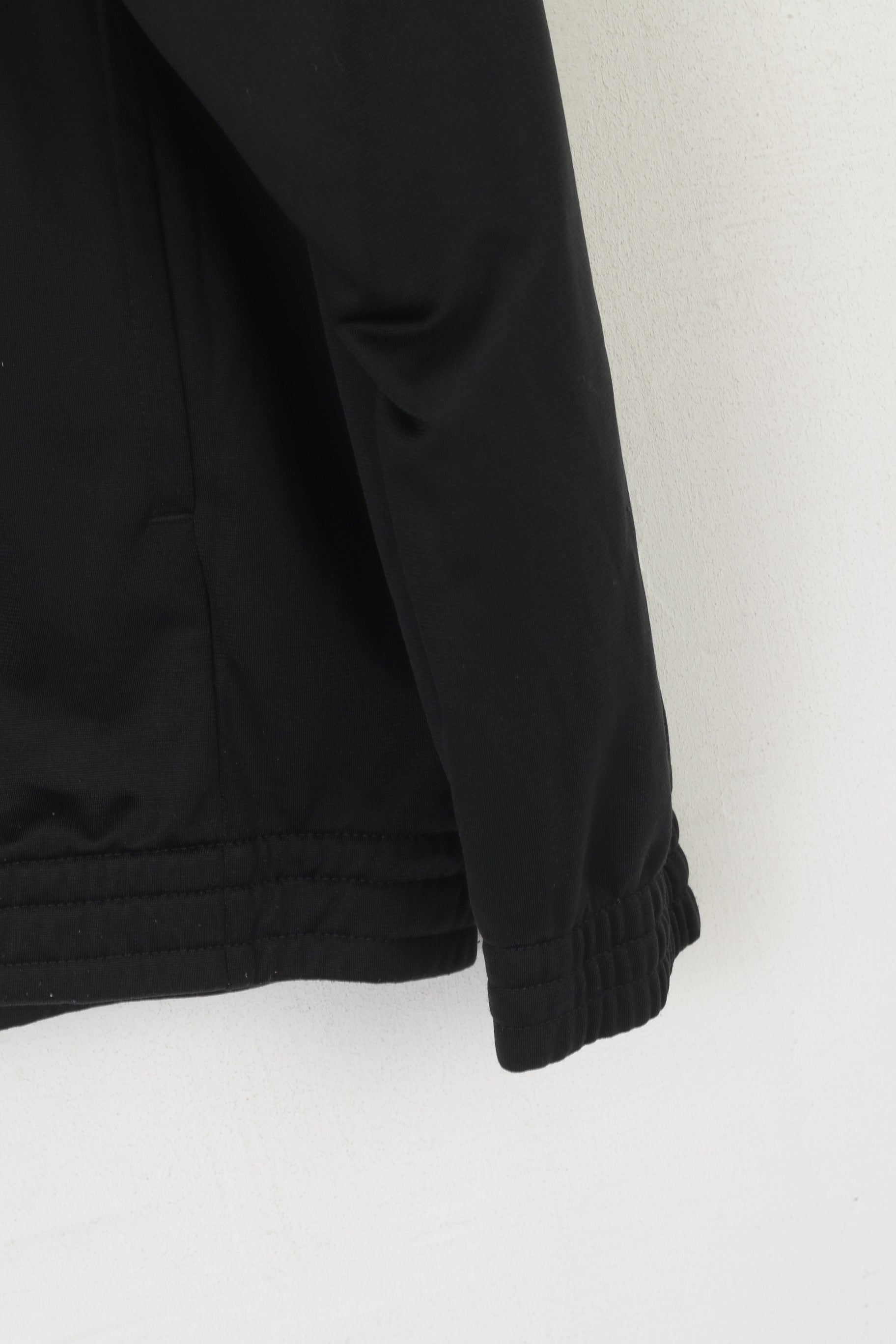 Adidas Men XL Sweatshirt White Shiny Hooded Zip Up Activewear Track Top