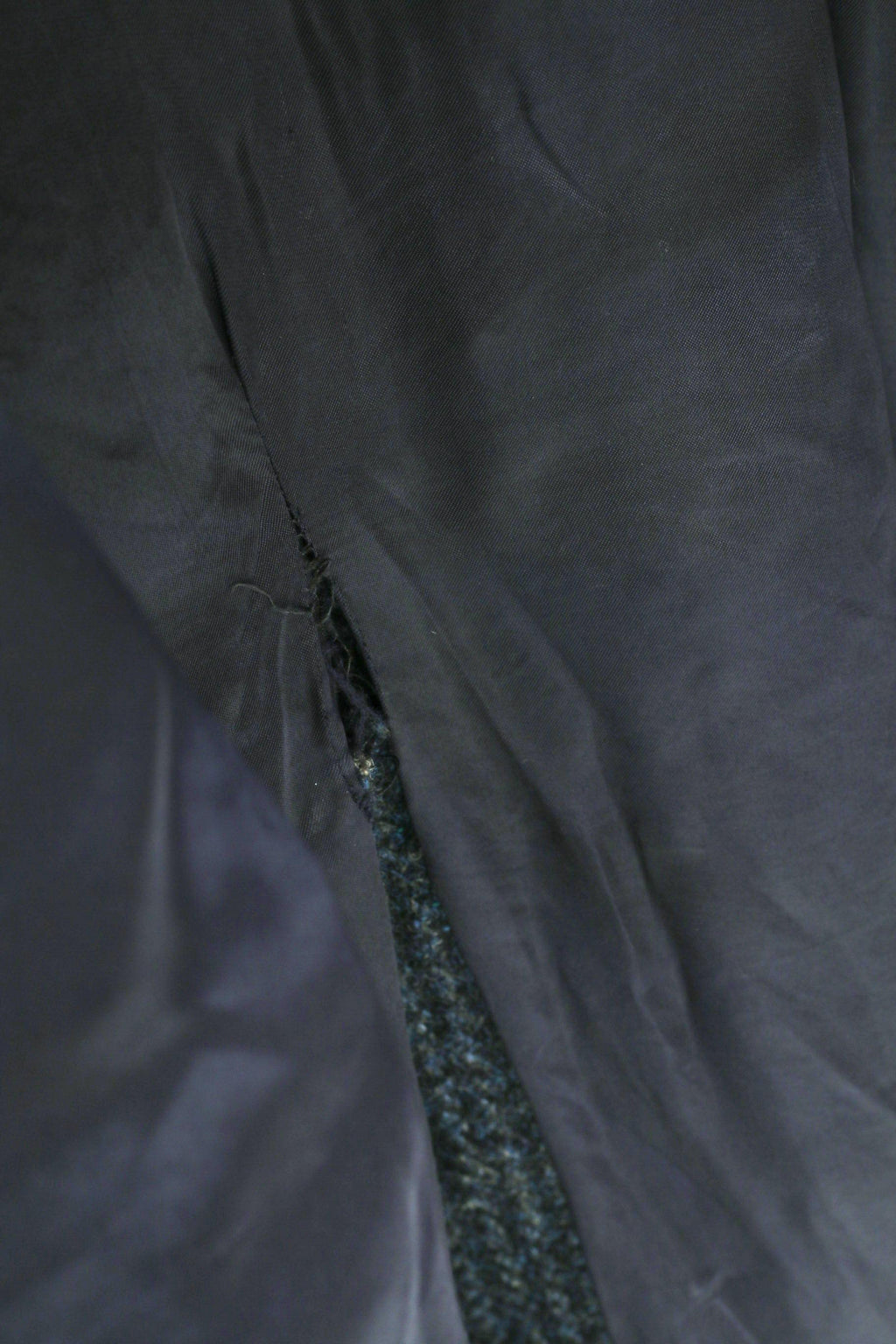 Joba International Men 48 M Coat Navy Check 70s Wool Vintage Single Breasted Classic Top