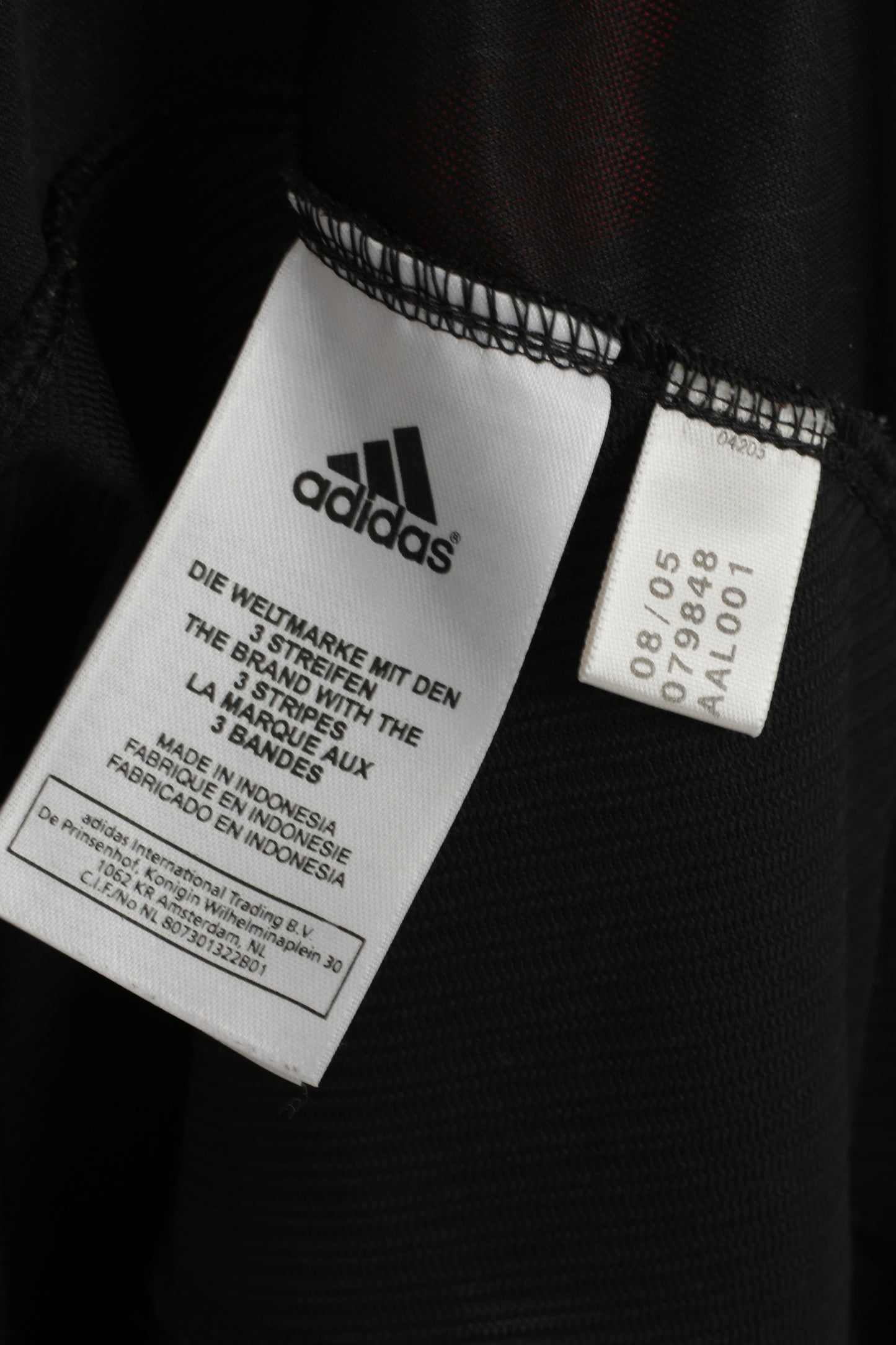 Adidas Men L Shirt Black Predator Football Climacool Activewear Sport Jersey Top