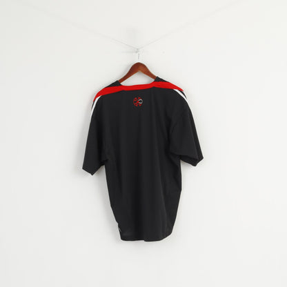 Adidas Hommes L Chemise Noir Predator Football Climacool Activewear Sport Jersey Top