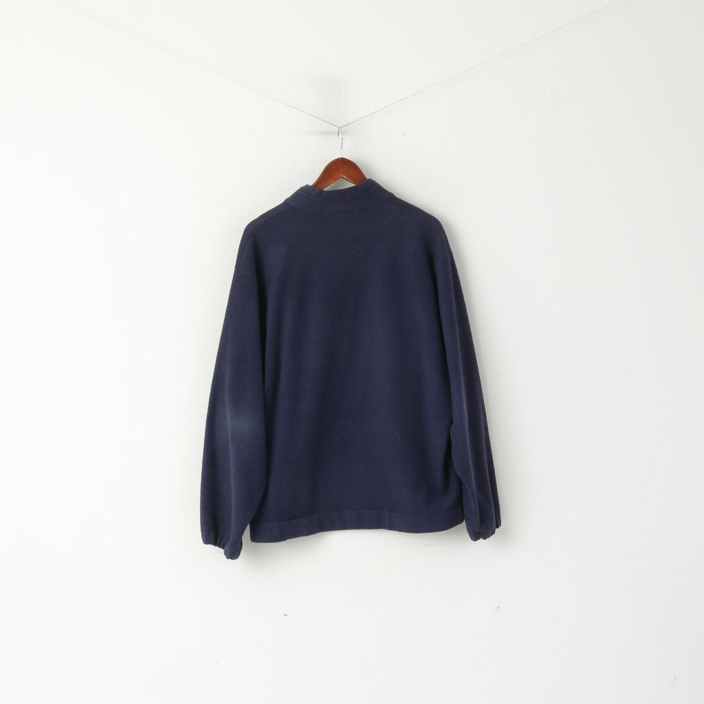 Top in pile da uomo Helly Hansen M NavyTop per abbigliamento sportivo da esterno con cerniera intera