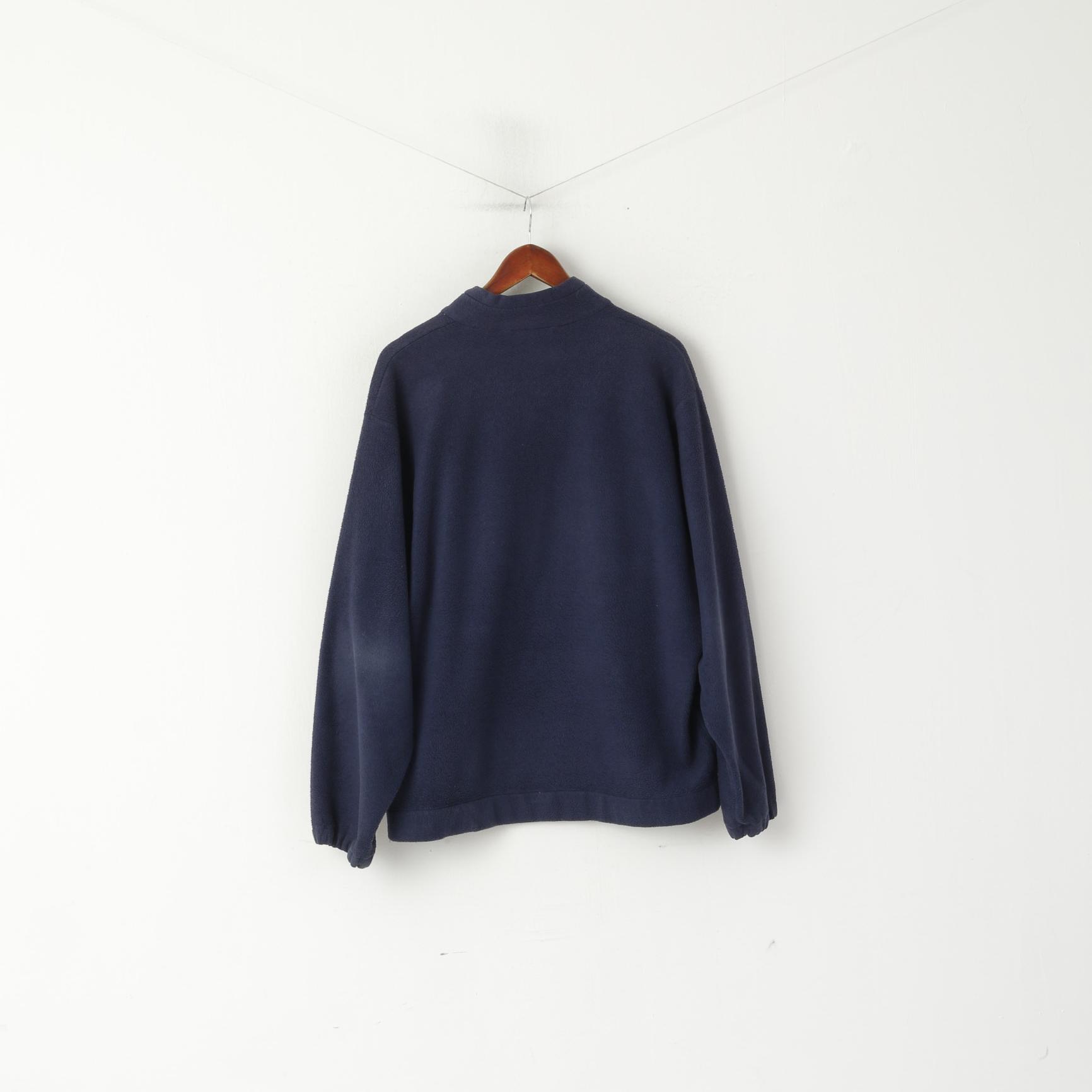 Top in pile da uomo Helly Hansen M NavyTop per abbigliamento sportivo da esterno con cerniera intera