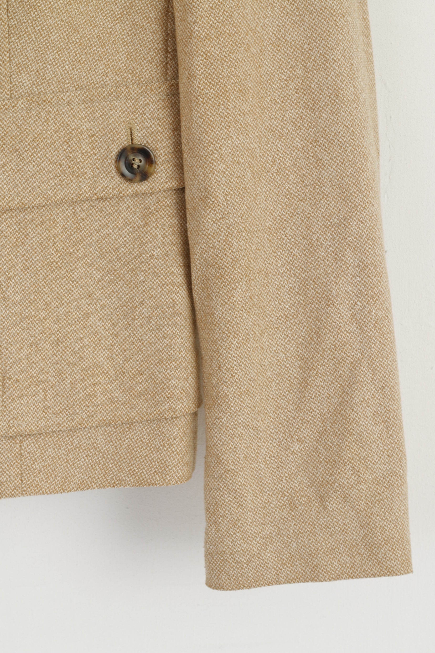 United Colors Of Benetton Donna 46 M Blazer Giacca monopetto in lana beige