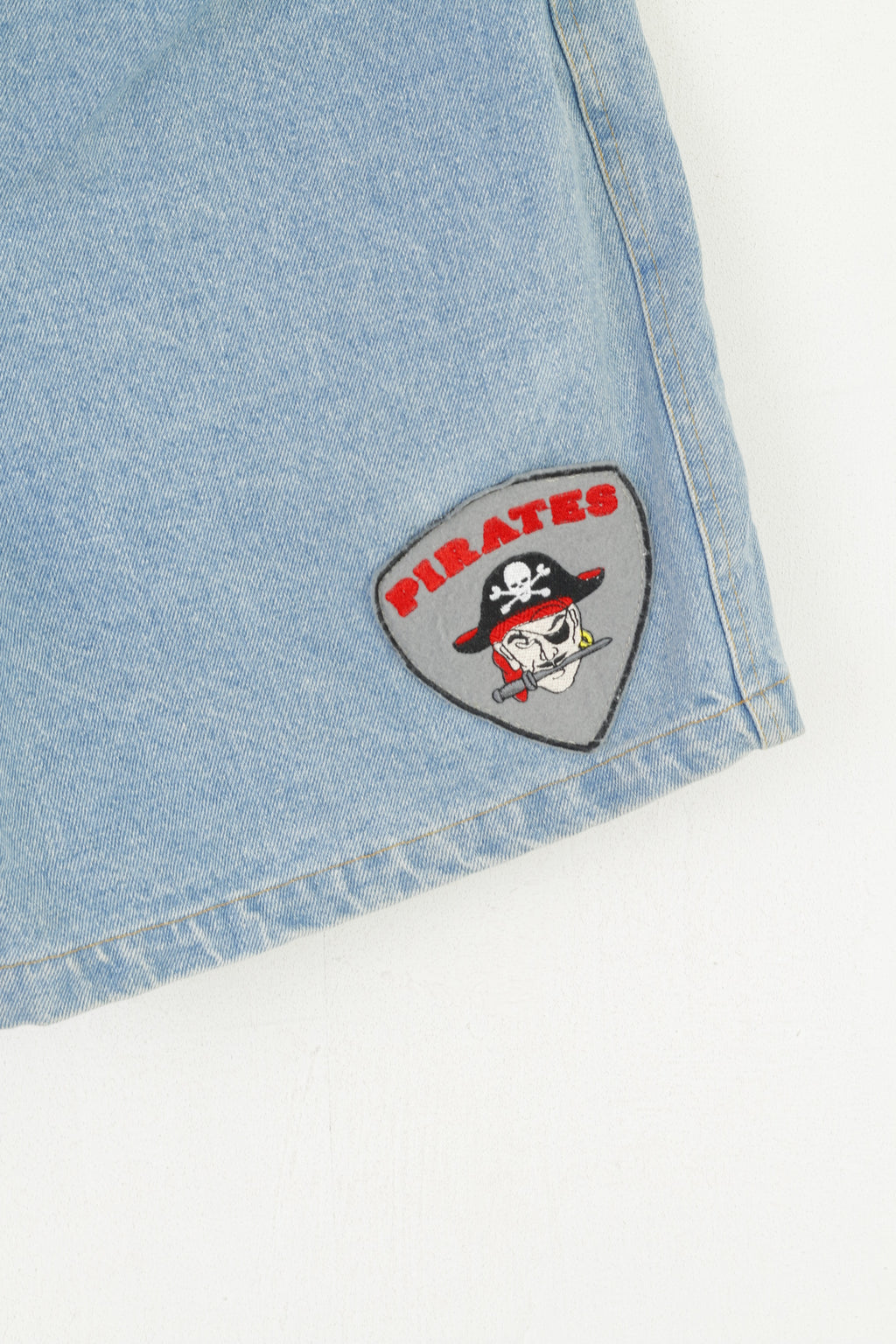 XEX New Style Women XL Denim Shorts Blue Vintage Jeans Cotton Pirates