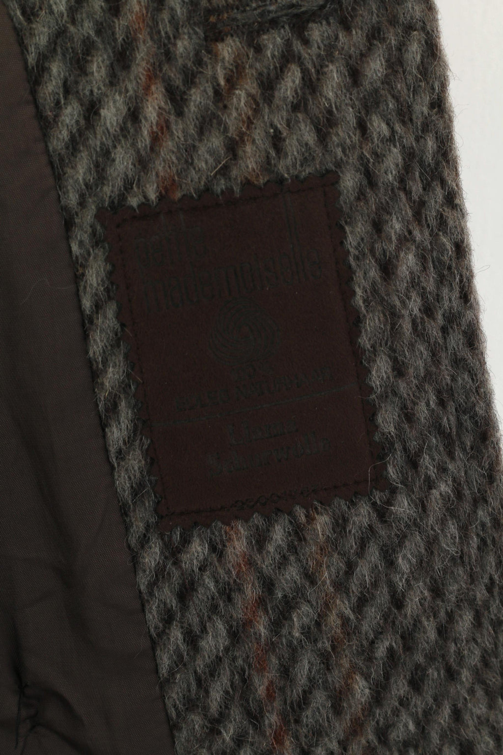 Petite Mademoiselle Women XL Jacket Taupe Wool Double Breasted Oversize Blazer