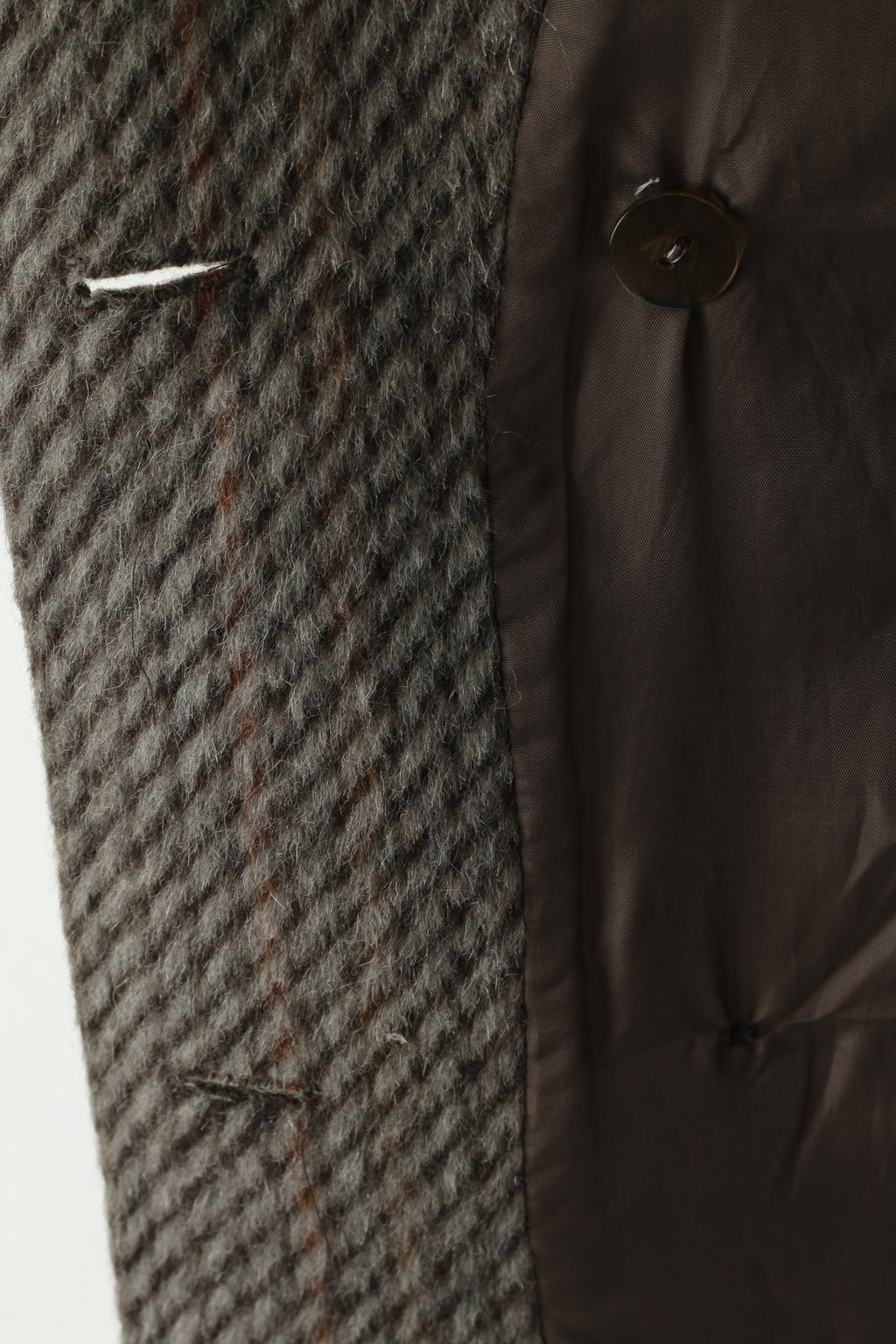 Petite Mademoiselle Women XL Jacket Taupe Wool Double Breasted Oversize Blazer