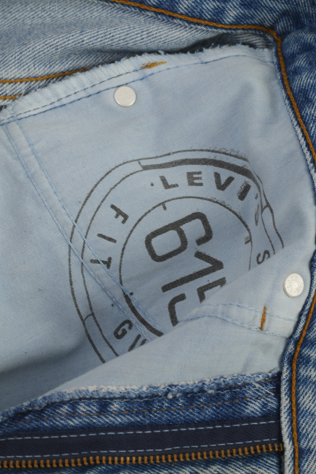 Levi's 615 Homme 31 Jeans Pantalon Bleu Coton Vintage Orange Tab Pantalon Classique