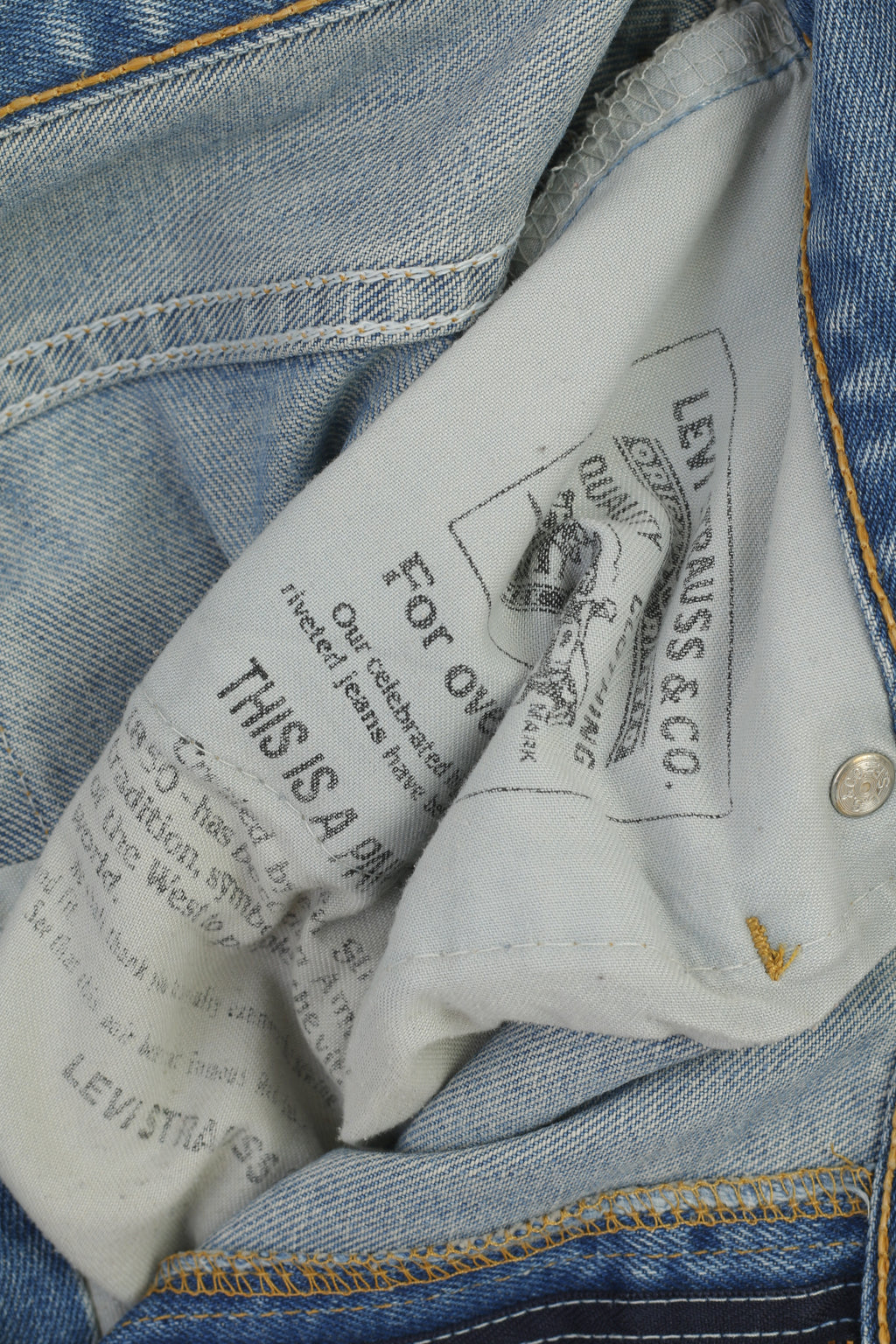 Levi Strauss & CO. Men 33 Jeans Trousers Blue Vintage Cotton Denim 507 Levi's Pants