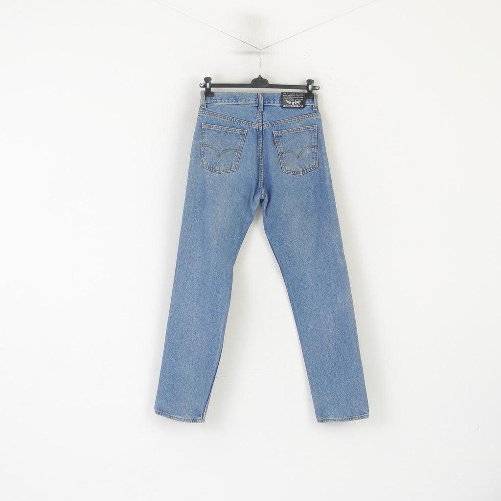 Levi's 615 Homme 31 Jeans Pantalon Bleu Coton Vintage Orange Tab Pantalon Classique