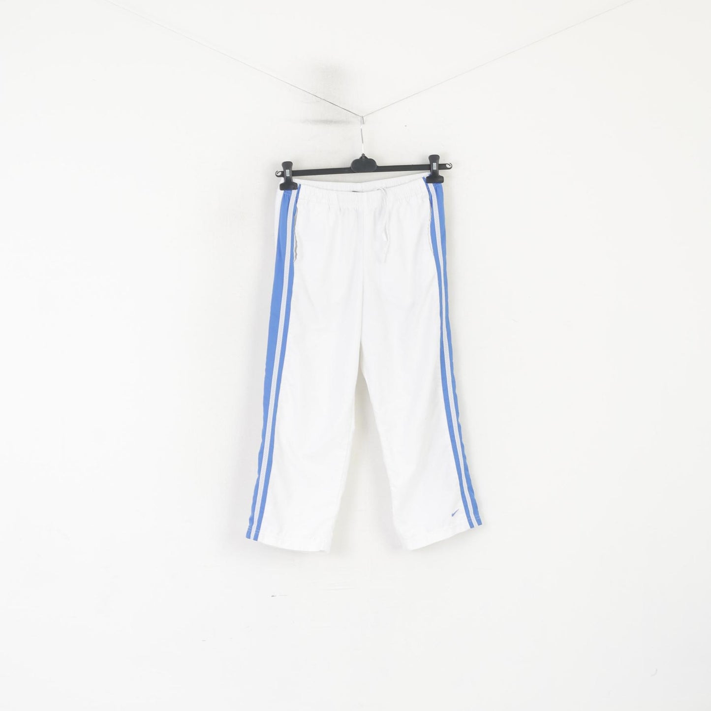 Nike Women 8-10 M Capri Pants White Sportswear Drawstring Waist Shorts