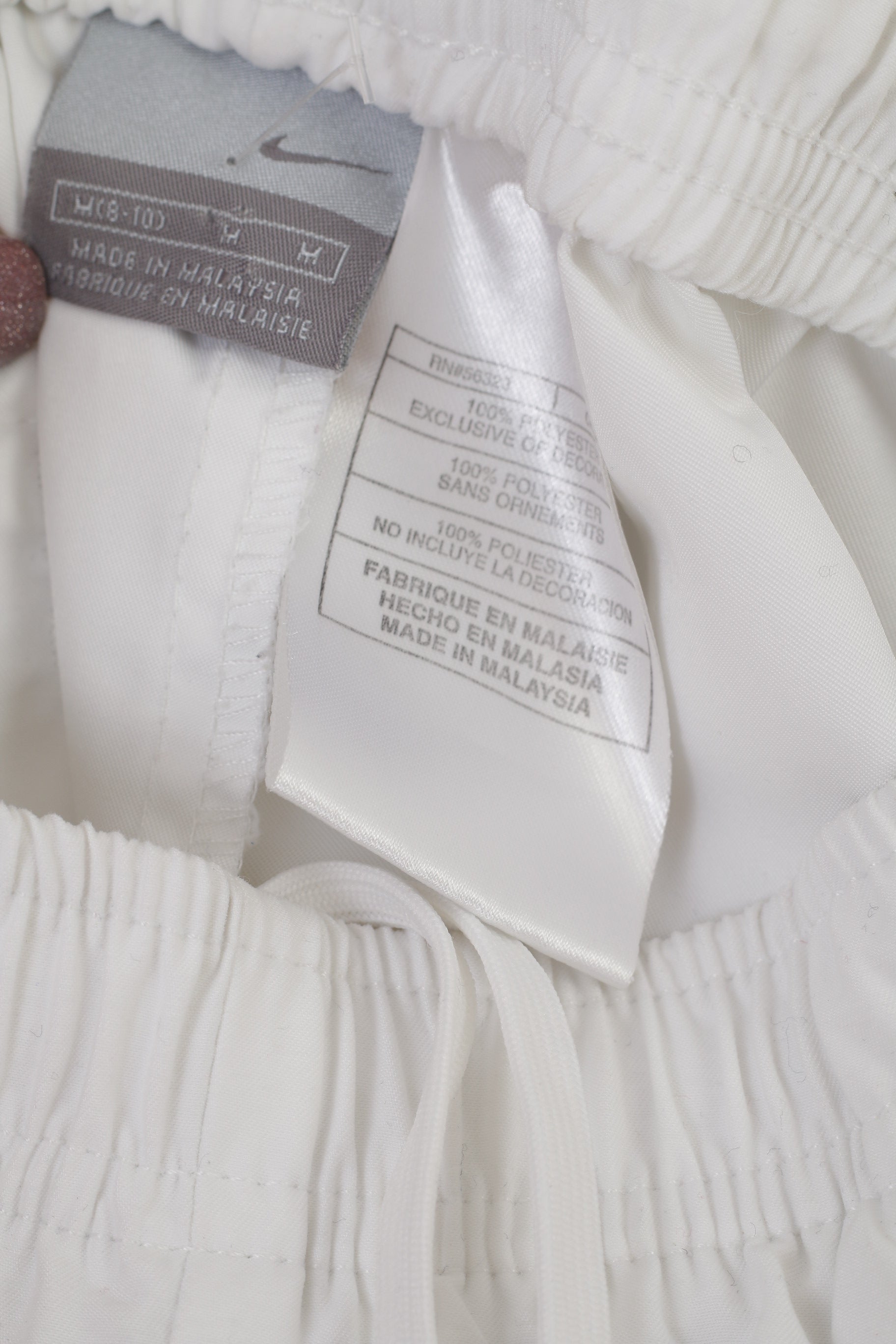 Nike Women 8-10 M Capri Pants White Sportswear Drawstring Waist Shorts