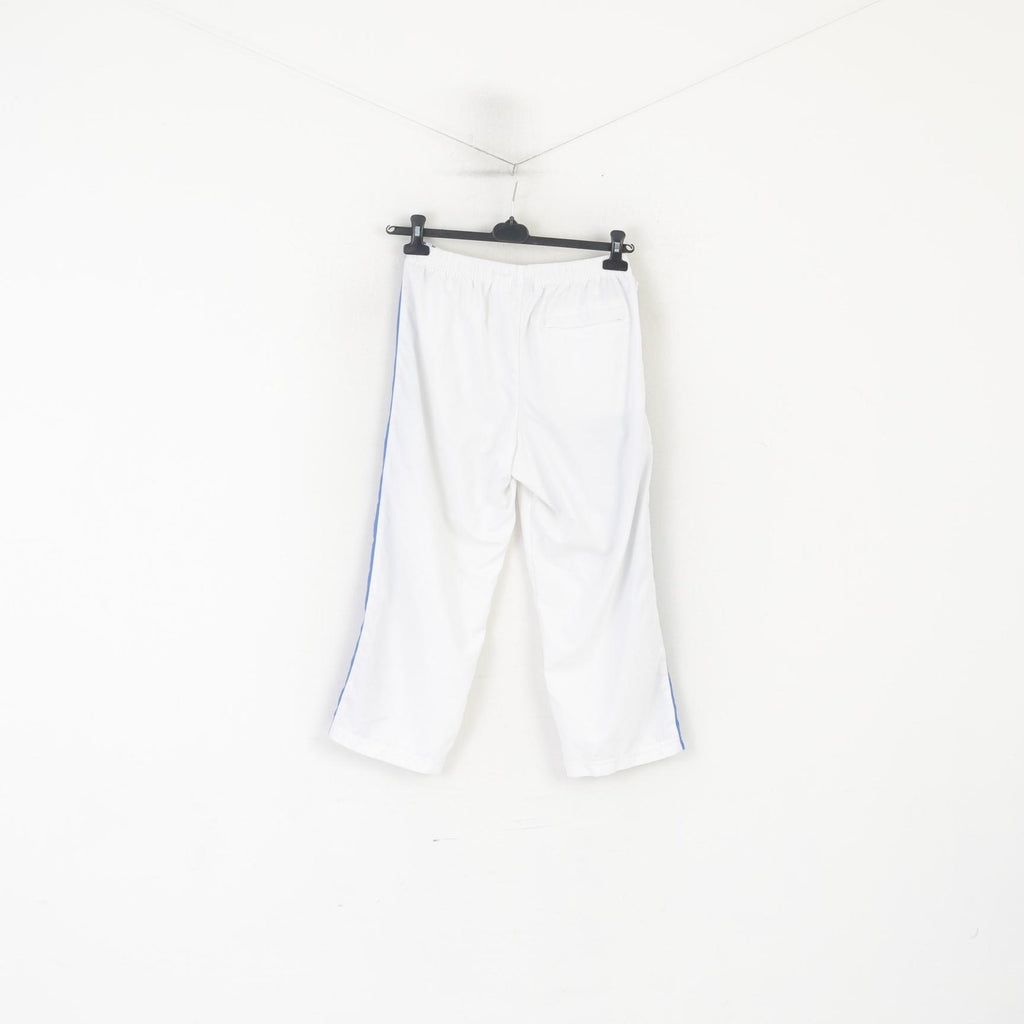 Nike Femme 8-10 M Capri Pantalon Blanc Sportswear Cordon Taille Short
