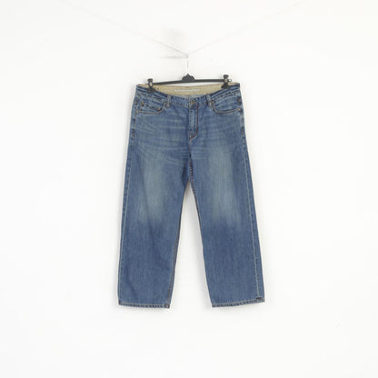 Timberland Men 36 Jeans Trousers Navy Denim Cotton Porterdale Vintage Straight