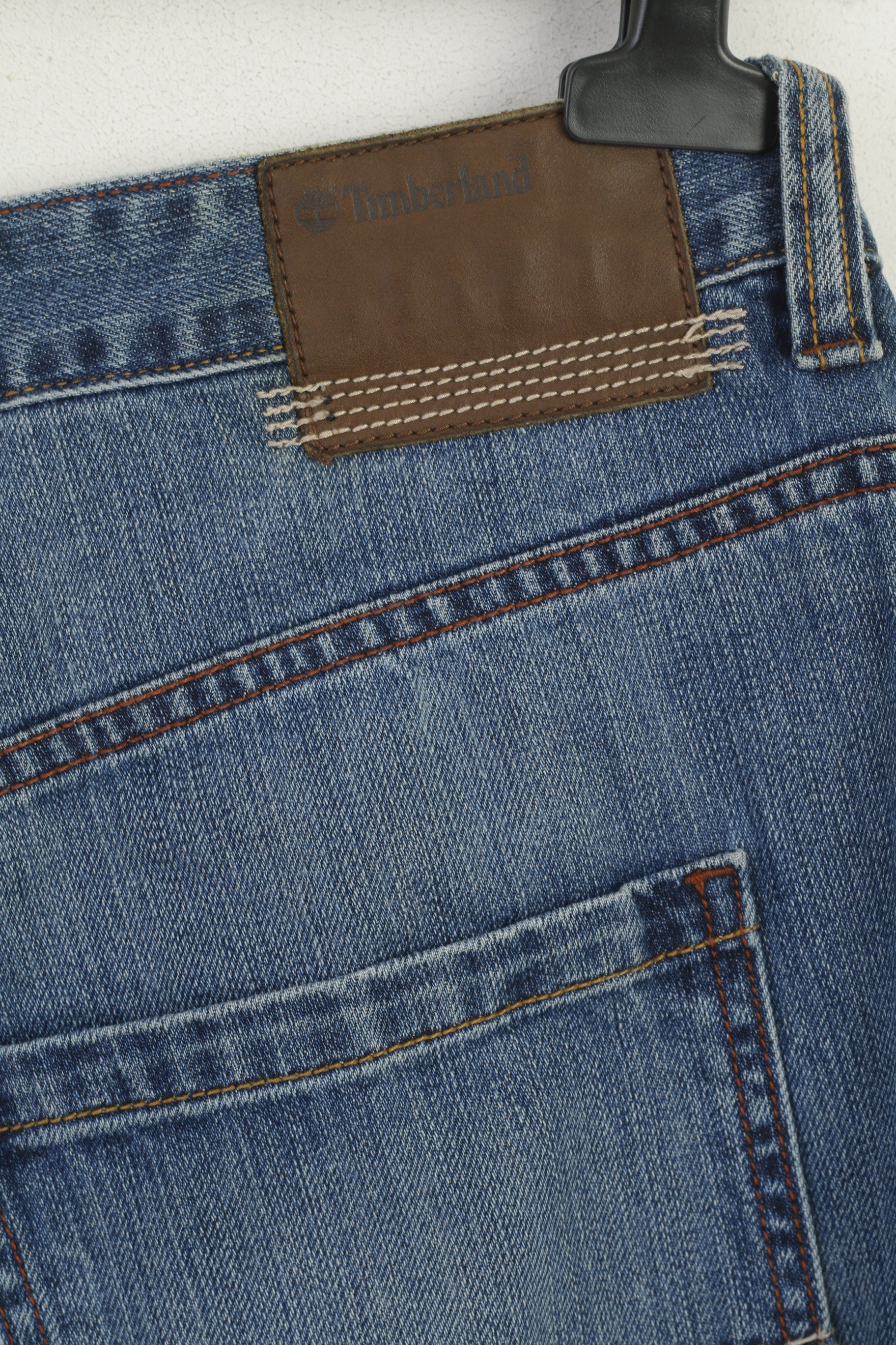 Timberland Homme 36 Jeans Pantalon Bleu Marine Denim Coton Porterdale Vintage Droit