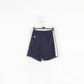 Warrrior Men L Shorts Navy Sportswear Vintage Shiny Mesh Activewear