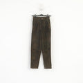C&amp;A New Fast Women 36 10 S Pantalon en cuir Pantalon rétro vintage en daim vert