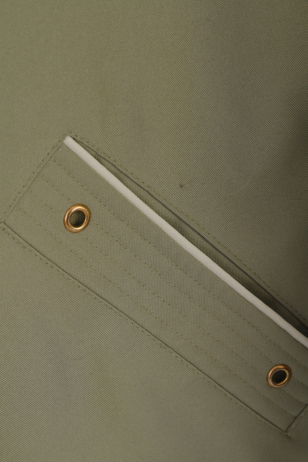 David Barry Women 22 XXL Jacket Khaki Vintage Padded Zip Up Shoulder Pads Top