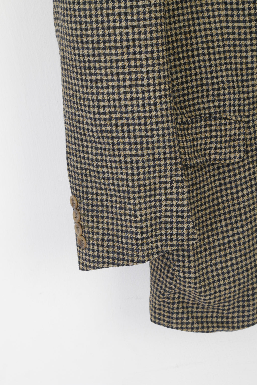 Pierre Balmain El Corte Ingles Homme 56 46 Blazer Marron Laine Check Vintage Top Suit Check Laine Marron