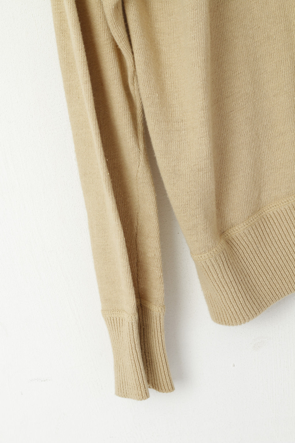 Timberland Uomo Maglione Beige Cardigan con cerniera intera Maglieria in misto cotone e lino