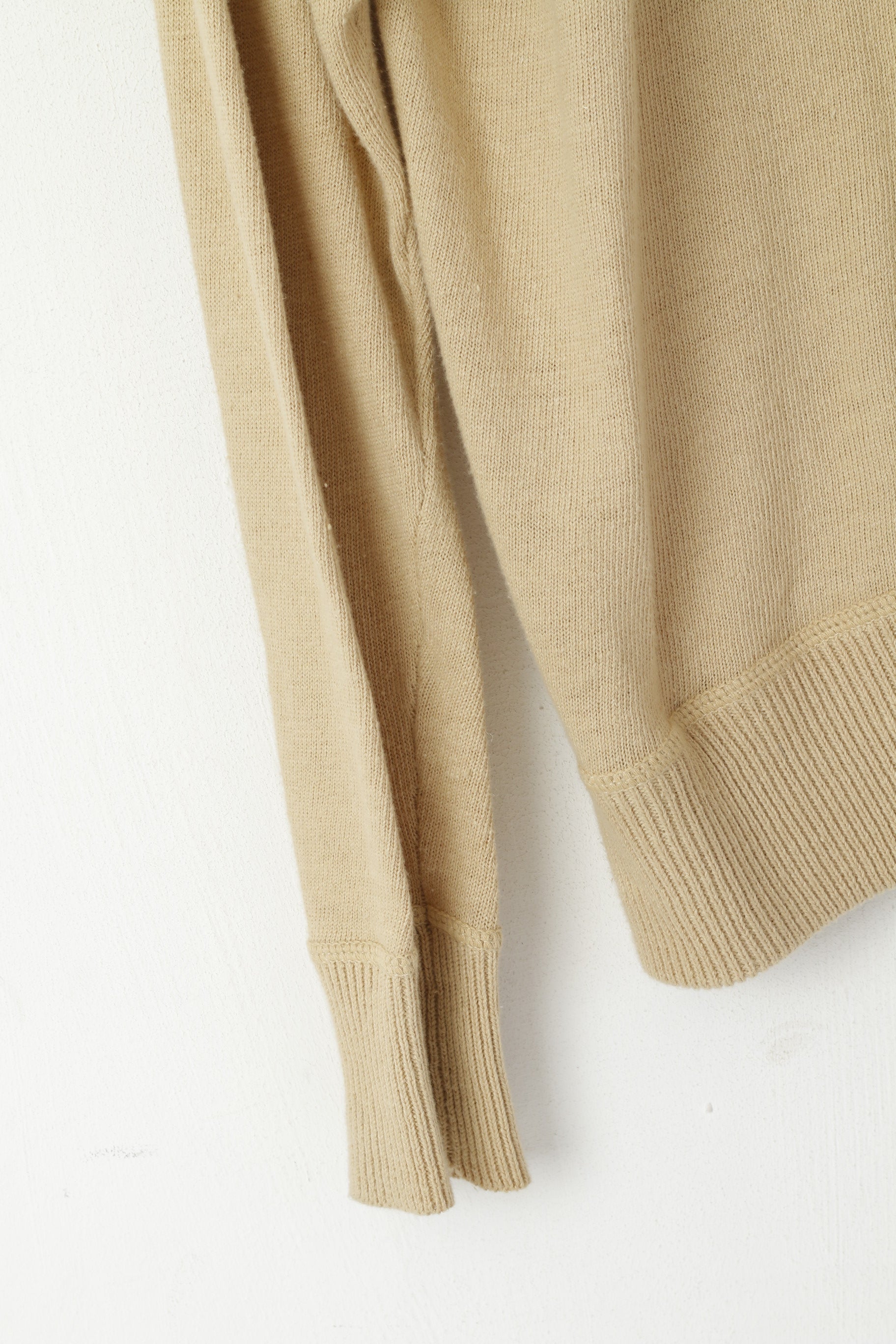 Timberland Uomo Maglione Beige Cardigan con cerniera intera Maglieria in misto cotone e lino